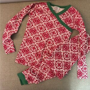 Hanna Andersson Red and Green Pajama Set Festive Comfort